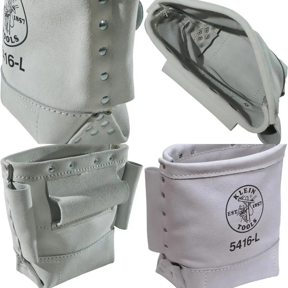 

Leather Tool Bag with Bull-Pin, 5416L, Tunnel Loop, Reinforced Base, 5x10x9