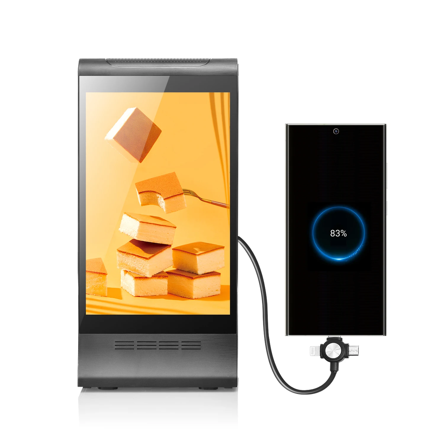 Innovative and Patent Digital Signage Table Menu Display Restaurant Tabletop Advertising Display