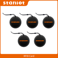 1/6Pcs 125Khz RFID Card EM4100 Keypad Tags Access Control Smart Card Proximity Keychain Works with Staniot Wireless Keyboard