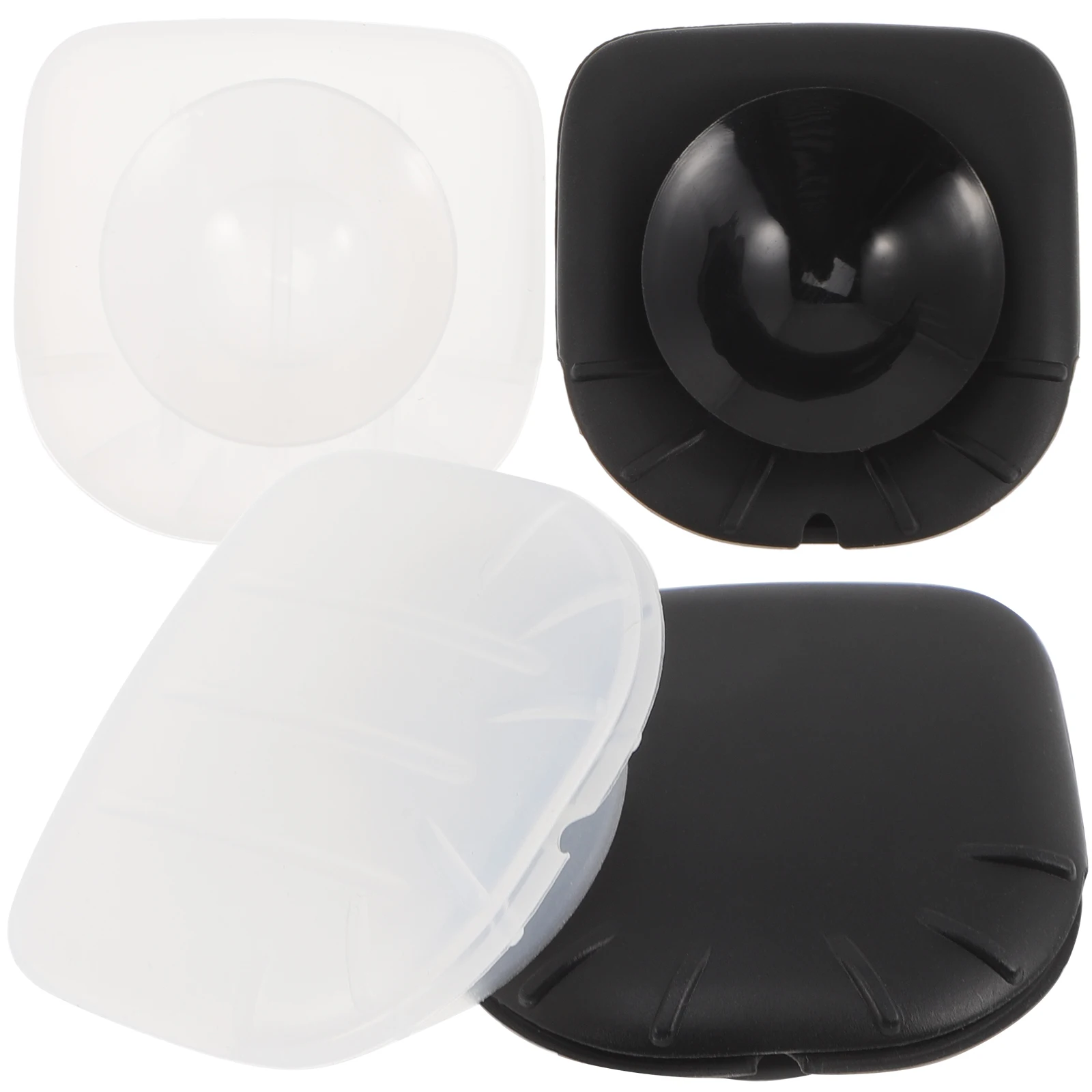 

4pcs Makeup Brush Dust Cover Silicone Mask Face Sleeve Protector Beauty Tool Head Hair Travel Outdoor Anti Lost