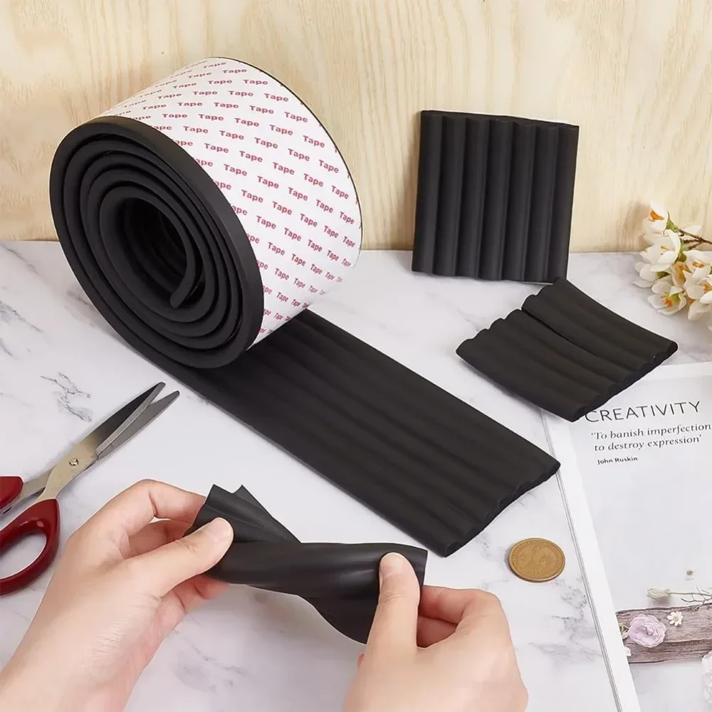 6.8 Feet Black Bunk Bed Ladder Pads Soft Ladder Pads with Strong Adhesive Bunk Bed Ladder Cover 81mm Wide Replacement Bed