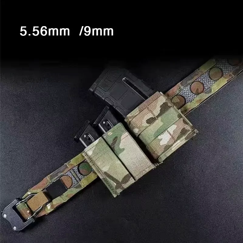 MOLLE tactical double magazine bag 9 MM/5.56 MM magazine bag accessories, hunting bag air rifle magazine box view 4