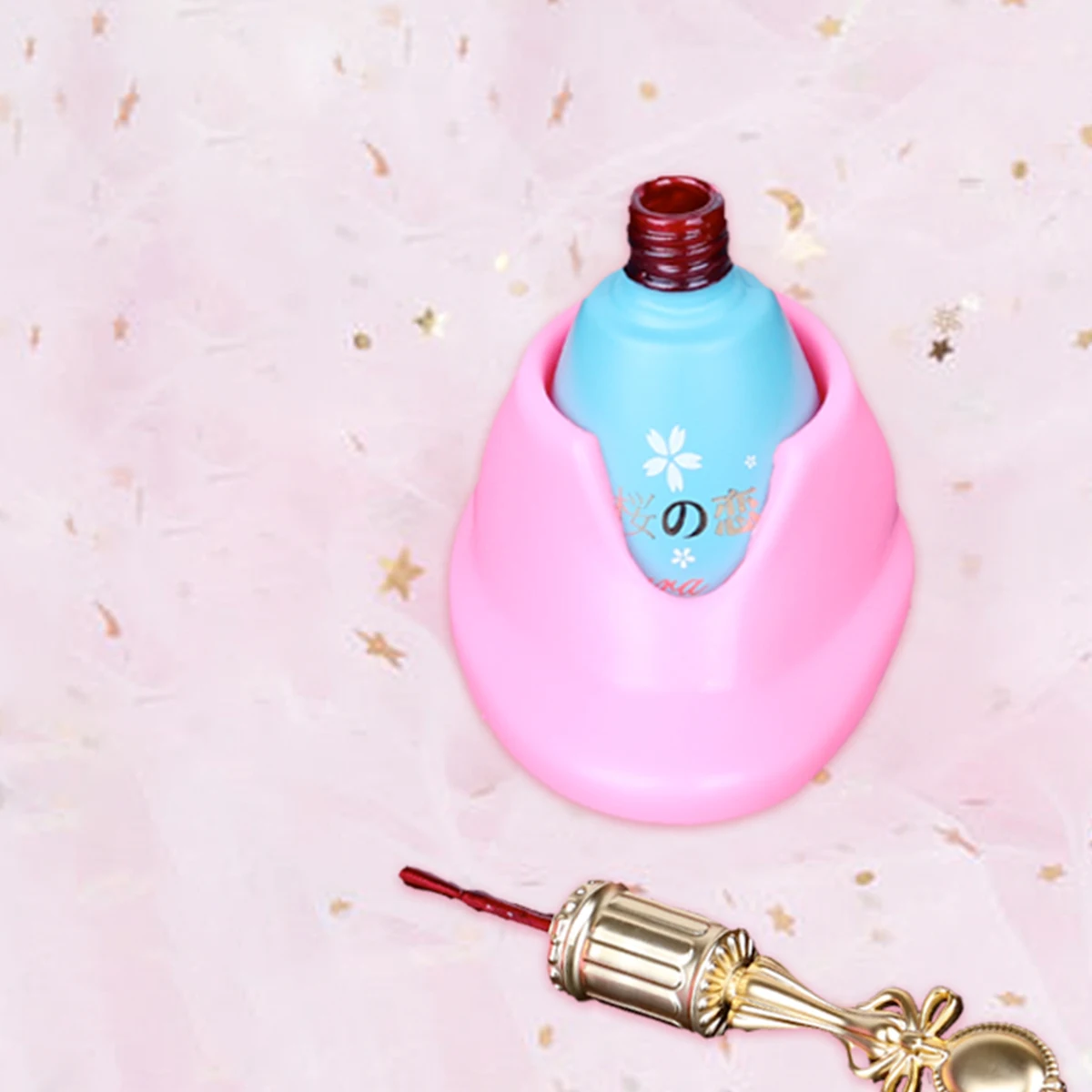 8pcs Nail Polish Bottle Base Durable Lightweight Manicure Tool For Salon School Home Use Nail Art Supplies Manicure Bottle