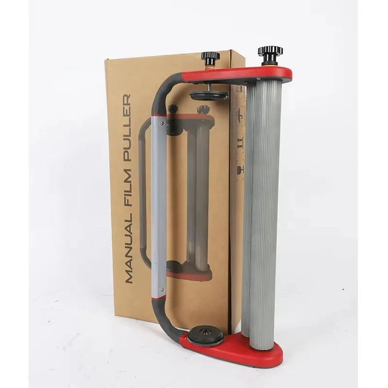 Handheld Manual Stretch Film Dispenser Semi-Automatic Pallet Wrapper for Beverage Cartons Boxes PE Material Packaging Paper