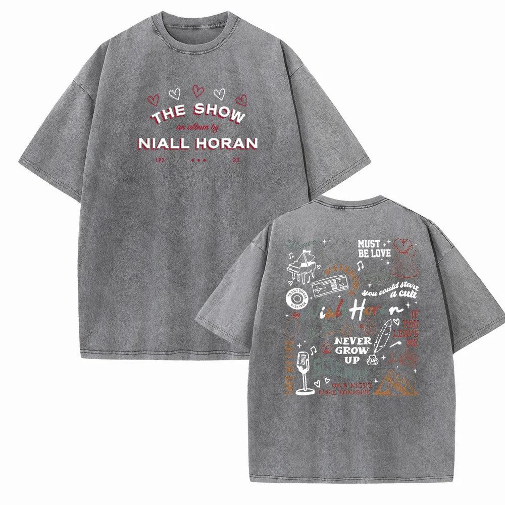 Niall Horan The Show Live on Tour 2024 Shirts Harajuku Vintage O-Neck Short Sleeve Cotton Man Woman T-Shirts Gift Tops