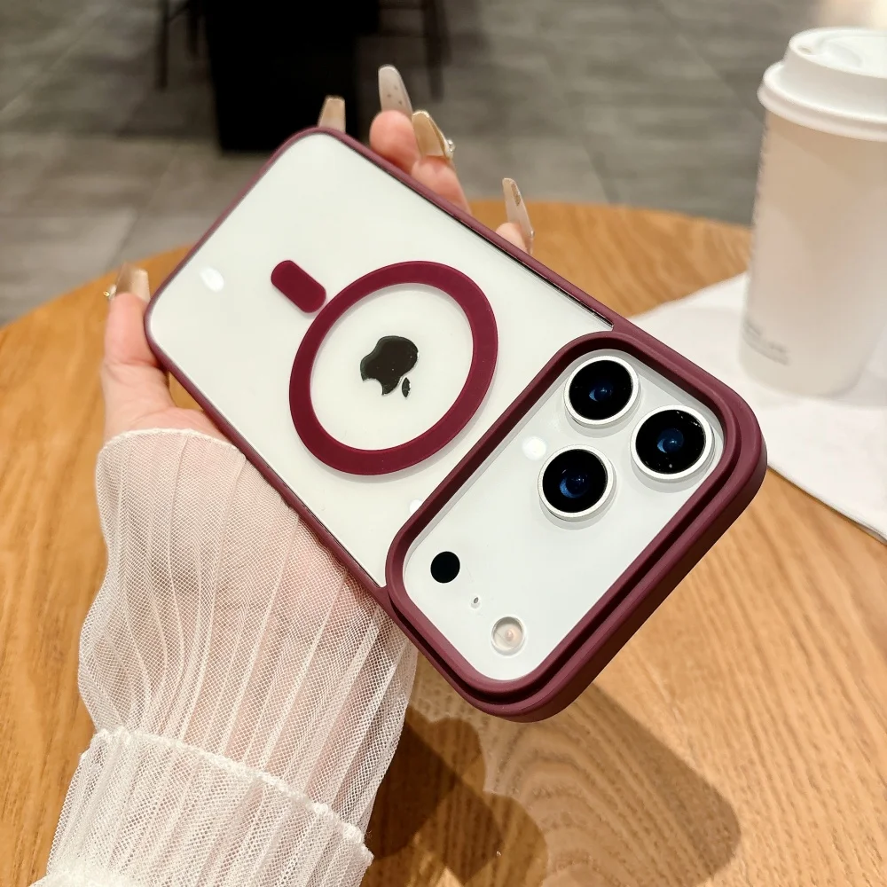 For Magsafe Case For iPhone 17 Air 17Promax 16 15 14 Pro Max Plus 13 12 Mini 11 16E SE4 17Pro Original Transparent Acrylic Cover - náhled 6