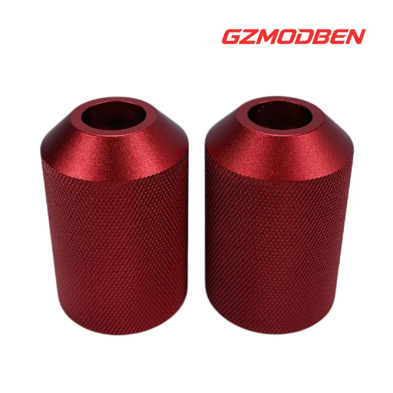 GZMODBEN 1.25"Crash Bar CNC Sliders End Caps  Knurling ,fit Harley Touring Softail Front Engine Guard Rear Saddlebag Guard.
