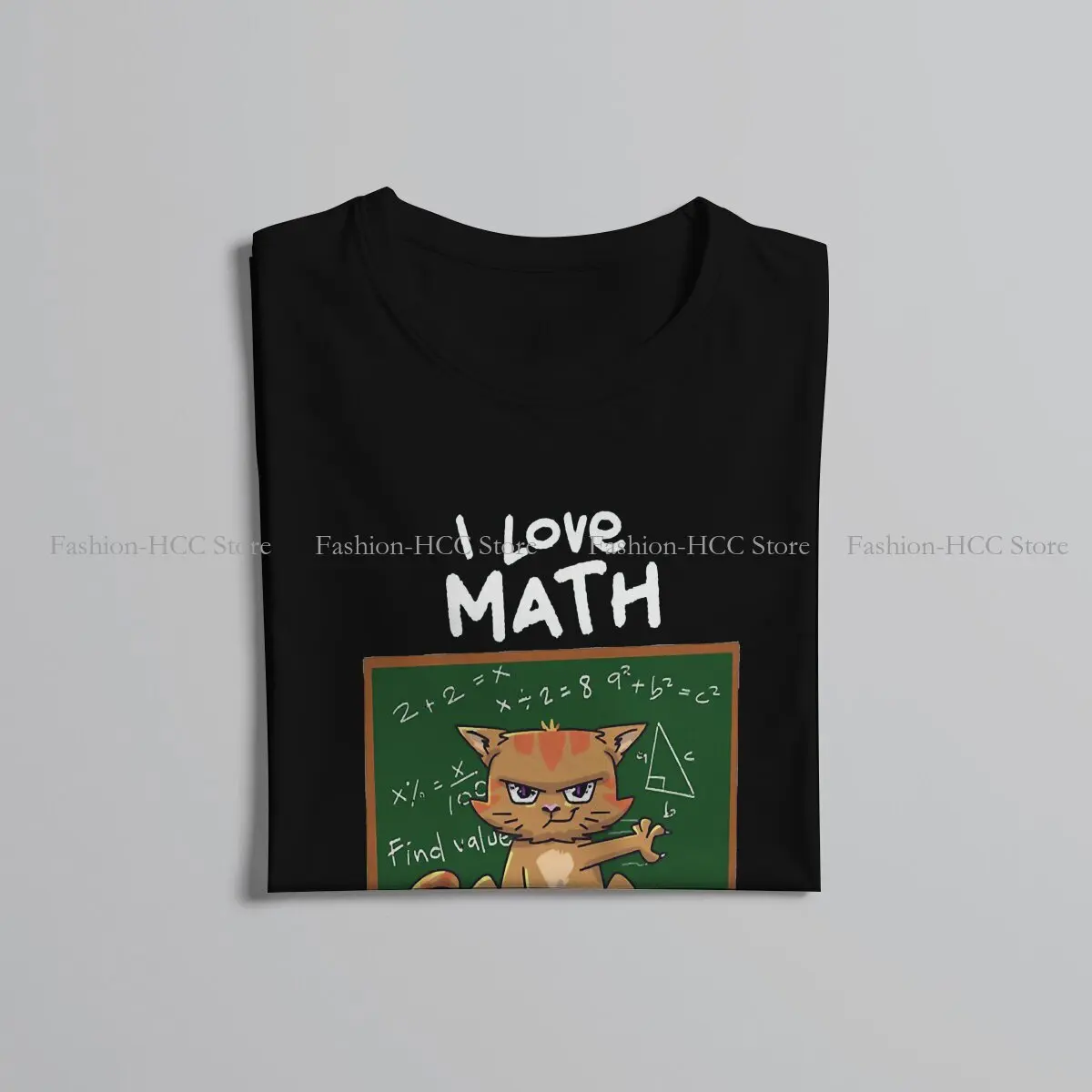 Humor TShirt for Men Cat Lover I Math Teacher I Love Math It Makes Humor Leisure Tee T Shirt Novelty Trendy Fluffy