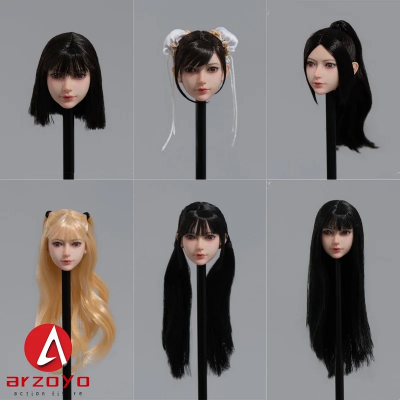 

Iminitoys M028 1/6 Beautiful Girl Xuan Head Sculpt Movable Eyes Head carving Fit 12'' Female Soldier Action Figure