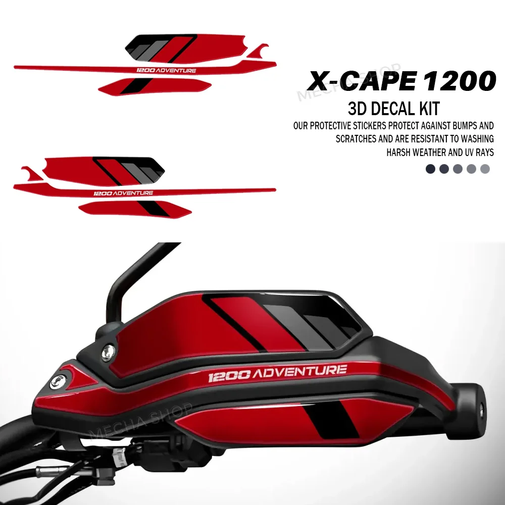 

For Moto Morini X-cape 1200 2026 XCAPE1200 Motorcycle HandGuard Stickers Shield Hand Guard Decals