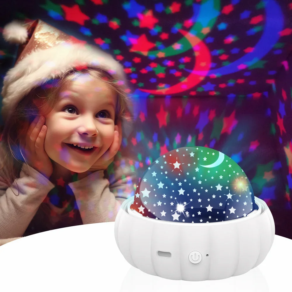 Star Moon Projector Night Lights, LED Unicorn Atmosphere Light for Gifts, Kids, Child Sleep Peace, Camping, Summer, Home Decor