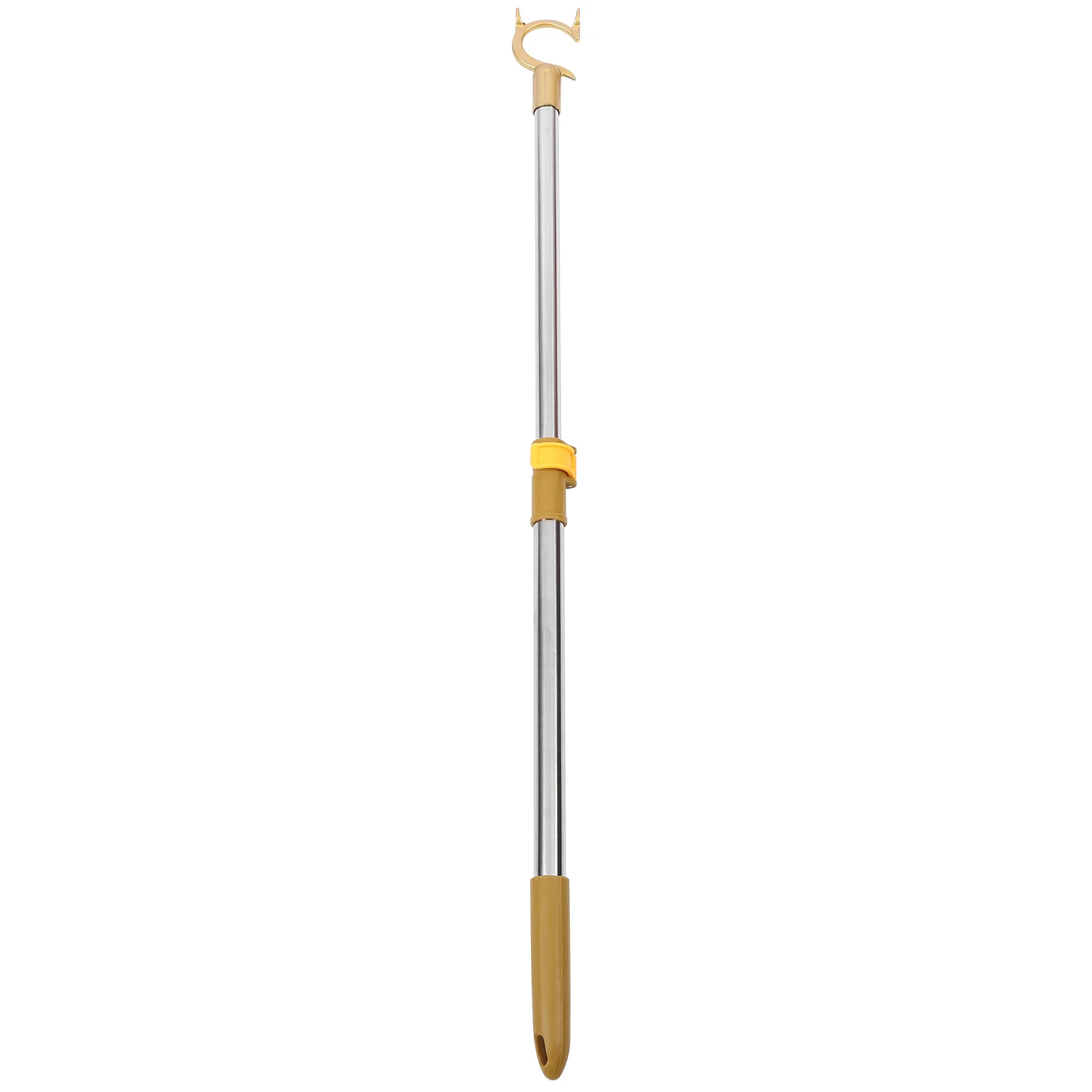 Ceiling Hooks Telescopic Clothes Rail Closet Reach Pole for Home Clothesline Rod Fork Retractable Golden Adjustable Man