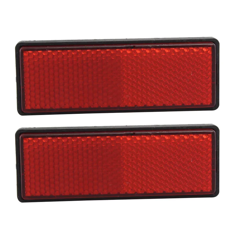 

Motorcycle Scooter Quad Rectangle Reflective Plate Warning Reflector For Most Motorcycles ATV Bikes Dirt Bikes etc