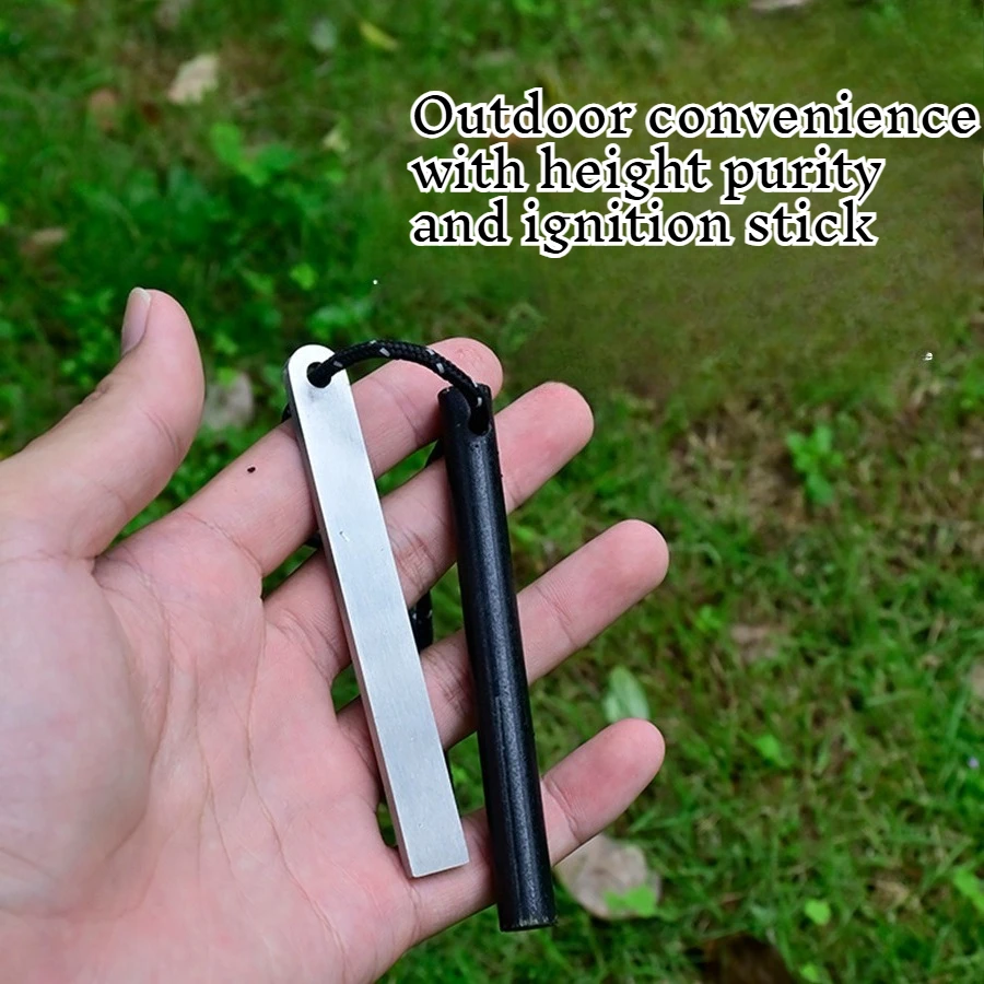 

NEW Outdoor Solid Magnesium Rod for Firearms Waterproof Portable Outdoor Hiking Survival Ignition Camping EDC Equipment
