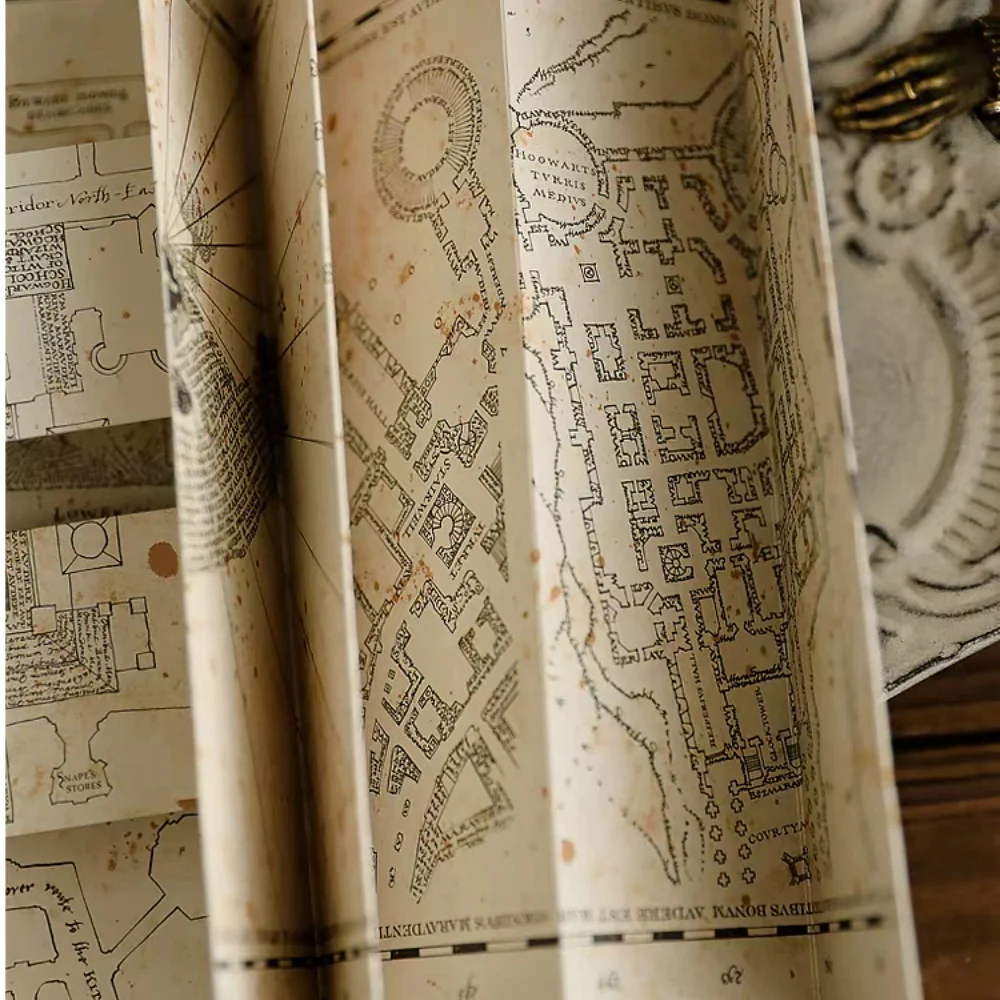Genuine Hogwarts Marauder'S Map Harry Potter Merchandise High Definition Complete Treasure Map Stage Performance Prop Girls Gift - view 3