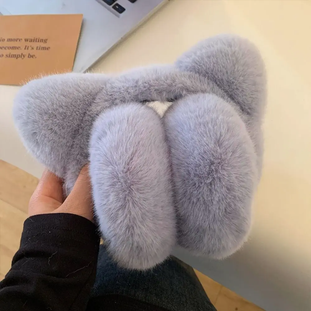 Cute Cat Earmuffs Windproof Foldable Ear Covers Winter Warm Retractable Ear Warmers Outdoor