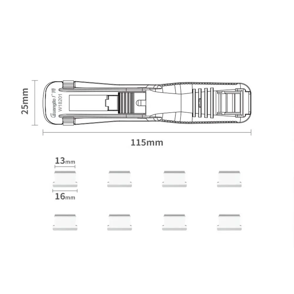Staple Metal Clip Push Hand Paper Clipper with Refill Fixing Organizing Stapler Reusable Push Clamp for Document File Stationery