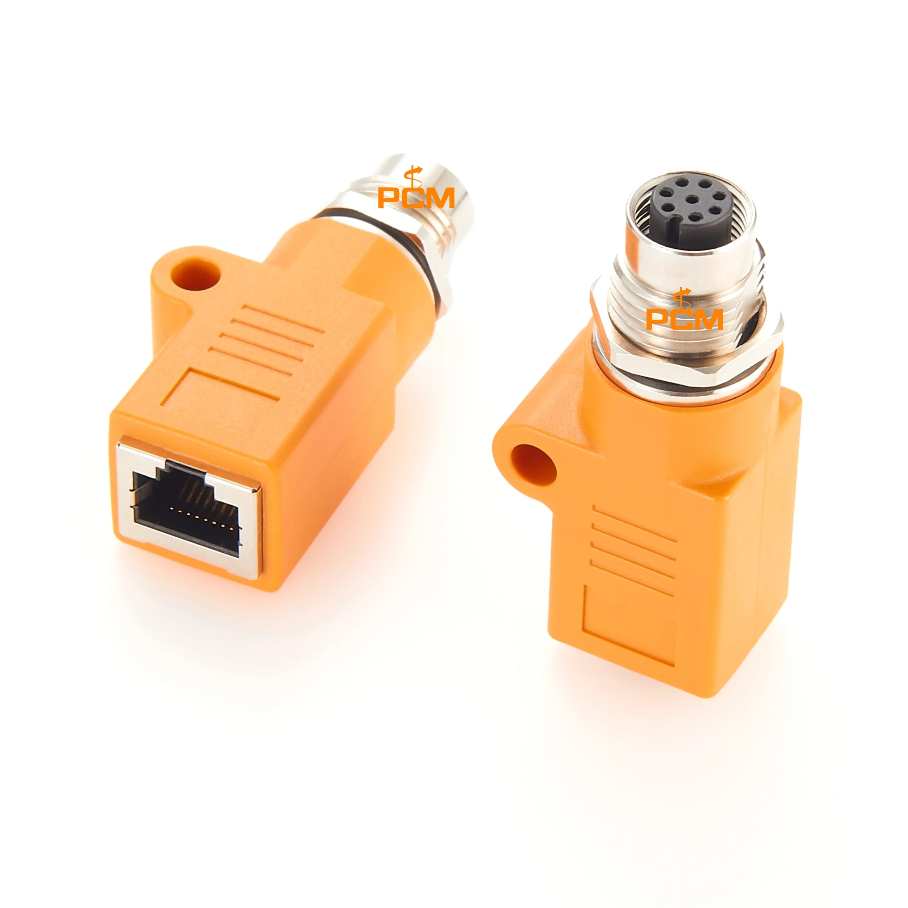 Ethernet M12 8 Pin A-code to RJ45 IP67 Waterproof Adapter I/O Power Cable for Cognex Baumer Industrial Camera Vision Sensors
