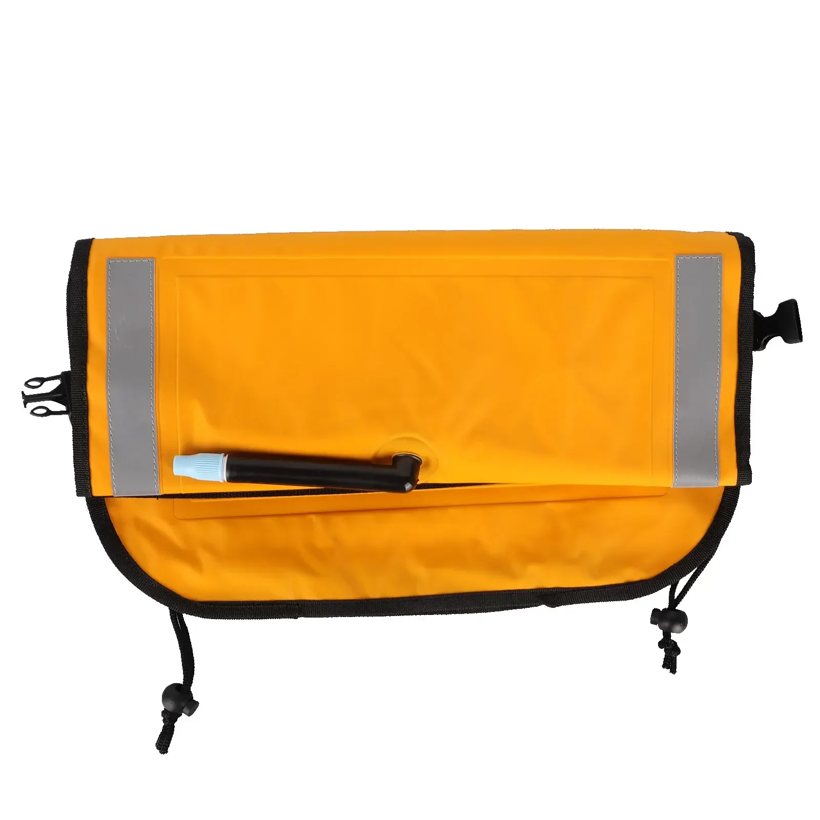 

Enhance Your Water Safety with this Inflatable Paddle Bag for Kayak Canoe and Boat Bright Yellow and Reflective Strips