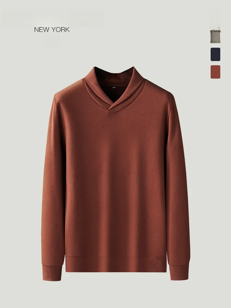 

Men's Long Sve T-irt Modal Casual Warm Base Layer irt German Velvet Underwear for Autumn Winter THOM BEAUN