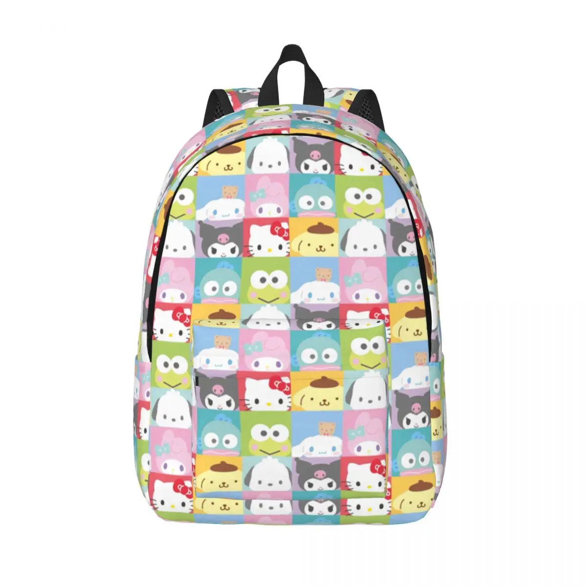 

Hello Kitty Family Backpack Cool High School Business Daypack Cinnamoroll Kuromi Hangyodon Laptop Computer Canvas Bags Pocket