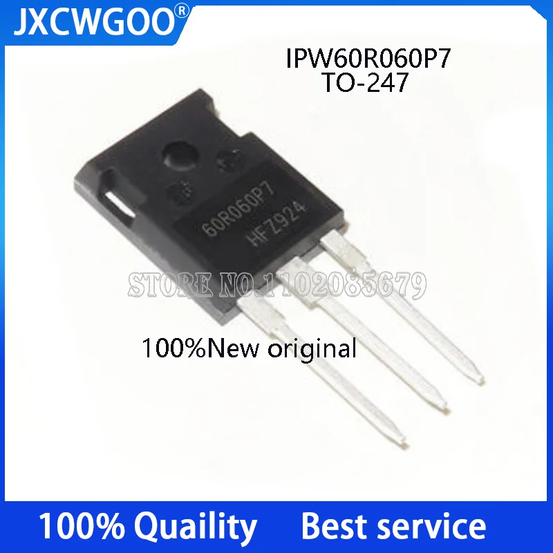 

10PCS IPW60R060P7 60R060P7 TO-247 N-channel 600V 48A FET MOSFET New Original