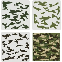 Camo Stencil Kit 11.8x11.8inch Camo Stencils for Spray Paint Camouflage Pattern Stencils for Painting on Wood Canvas