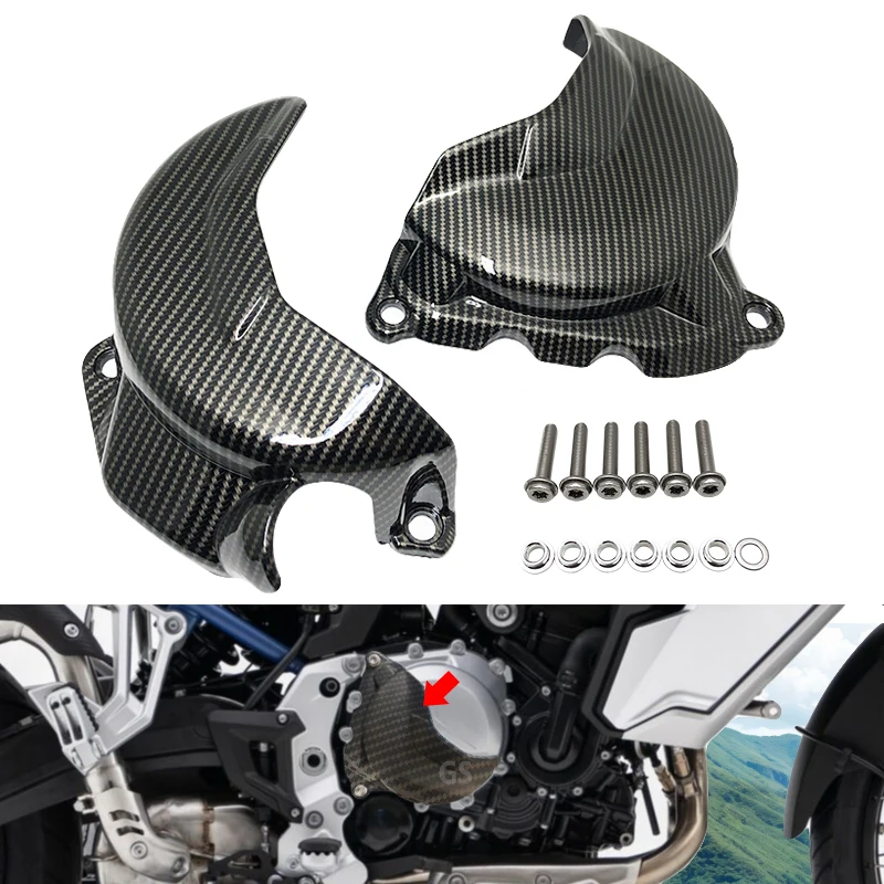 Carbon Engine Cylinder Cover Head Protection Clutch Guards Fit For VOGE Valico DS900X DSX900 900DSX DSX 900 DS 900 X 2023 2024