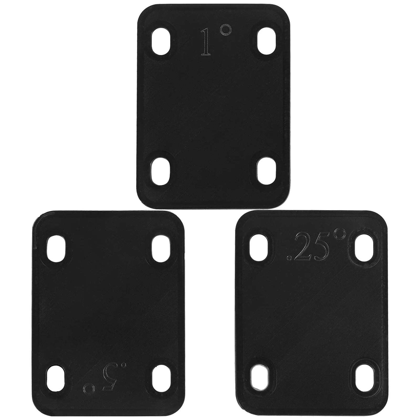 

3Pcs Guitar Neck Shims Plastic Replacement Shims for Bass Guitar Neck Repair Accessories Heightening Gasket Heightening Gasket