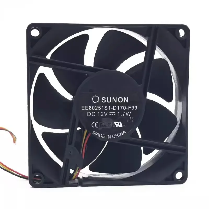 New Cooler Fan for SUNON EE80251S1-D170-F99 12V 1.7W 8cm BenQ Projector Cooling Fan 80*80*25MM