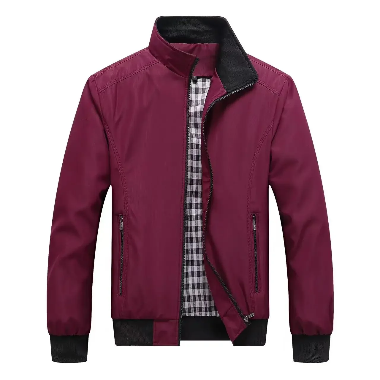 Chaqueta bordada informal de calidad para hombre, ropa deportiva con cremallera, gabardina, Otoño e Invierno