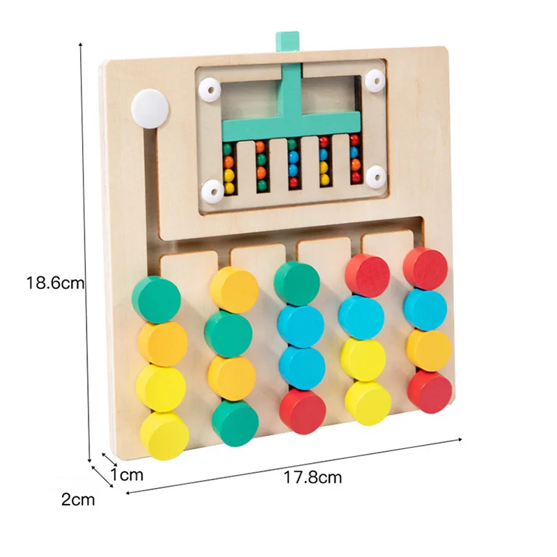 Puzzle Assressentien Bois Montessori, Jeu de Logique, Entraînement à la Réflexion, Éveil, Coordination Œil-Main, Jouet Précoce