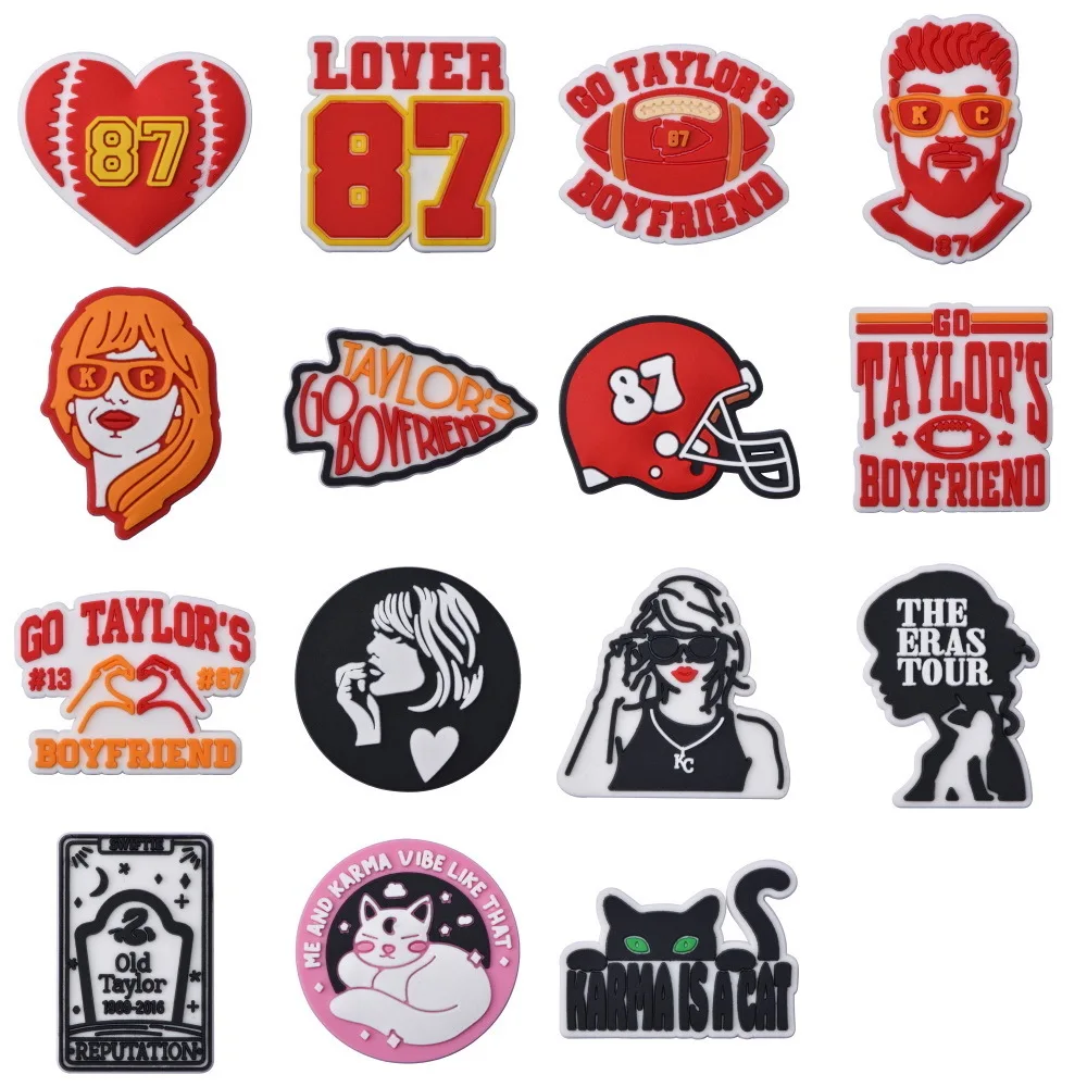 Famous Singer Shoe Charms for Adult Men Women Shoe Decoration Wristband Clog Accessories Party Gifts
