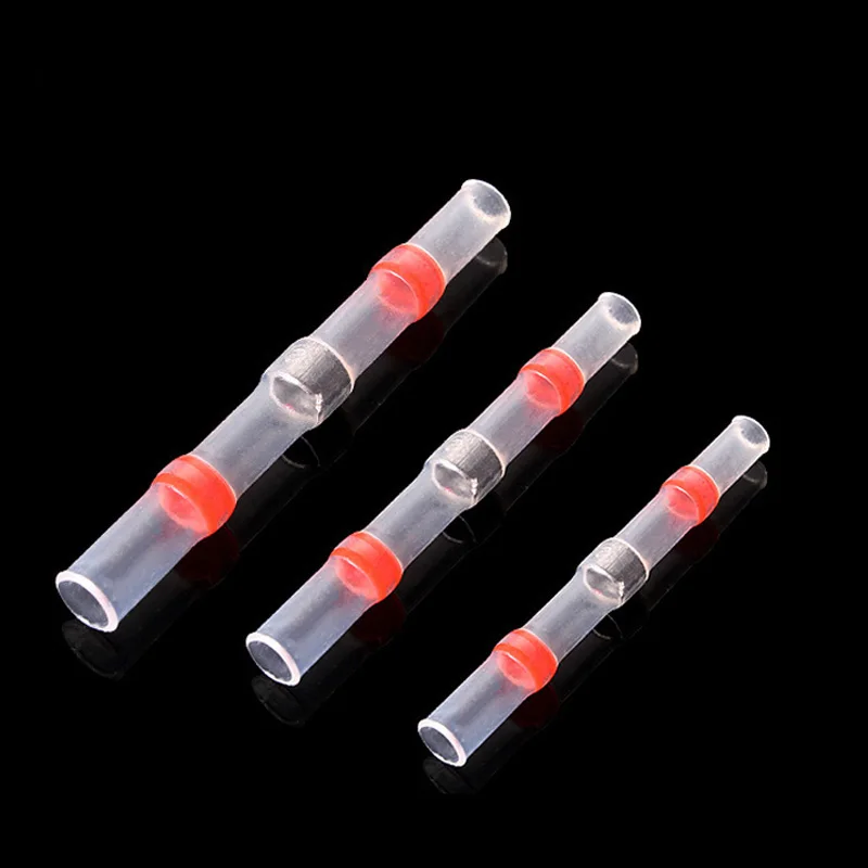 10/20/30/50PCS Solder Seal Wire Tube AWG22-18 0.5-1.5mm² Heat Shrink Automotive Marine Insulted Butt