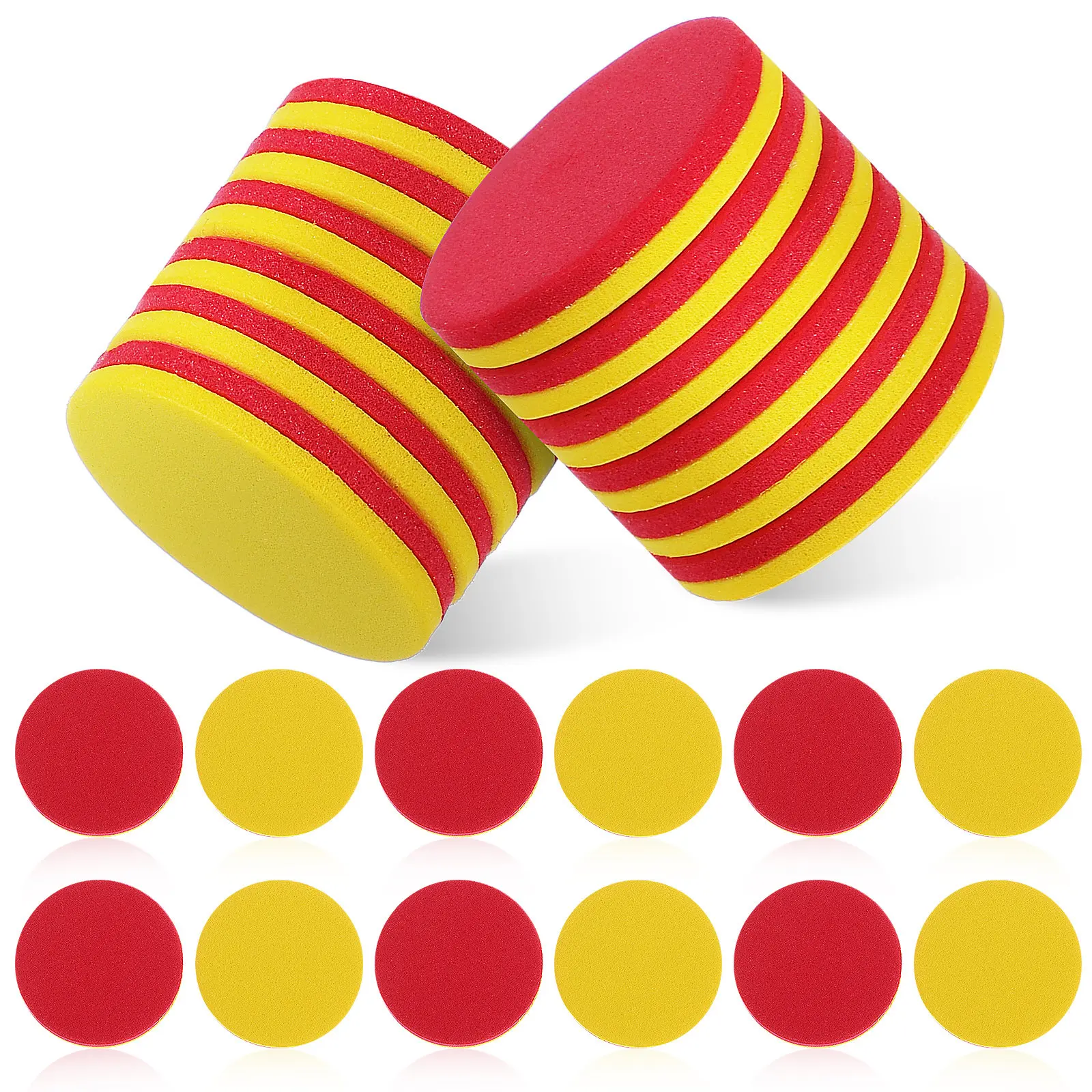 

100Pcs Counting Blocks Math Manipulatives Dual Color Soft Eva Educational Math Counters Chips for Kids Learning