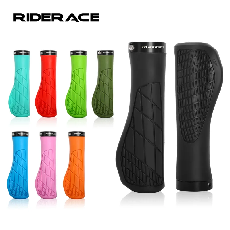 Bicycle Grips Soft Rubber For MTB Mountain Bike Shockproof Anti-Slip Handlebar Cover Lock On Ergonomic Cycling Handle Bar Parts