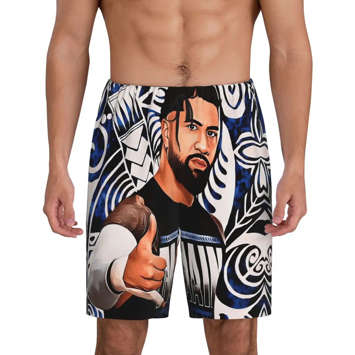 

Мужские пижамные шорты Custom Main Event Jey WWE Uso для сна и отдыха