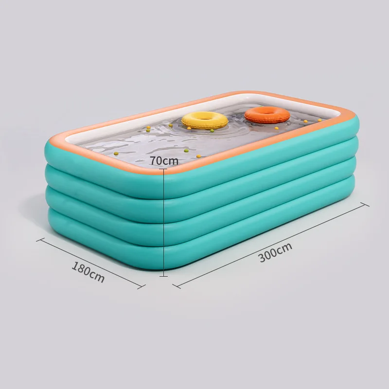 Piscina dobrável inflável de verão: piscina para bebês no pátio ao ar livre para crianças e adultos