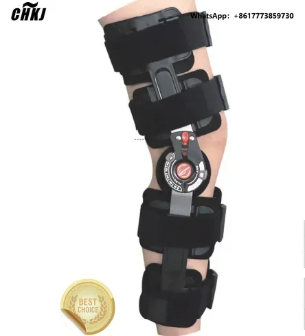 

CHKJ Hinged Knee Brace Adjustable Motion Orthosis Kneed Support Brace for Knee Pain Relief