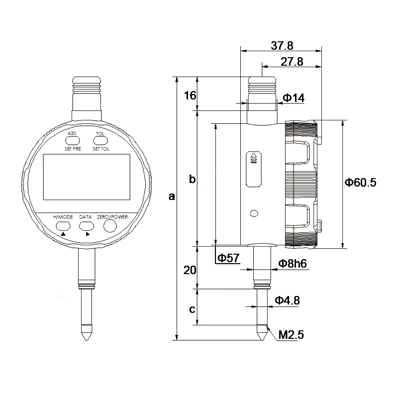 XIBEI IP54 wodoodporny i pyłoszczelny wskaźnik cyfrowy 0-12.7mm 0,5μm elektroniczny mikrometr metryczny Cal miernik wskaźnik wybierania