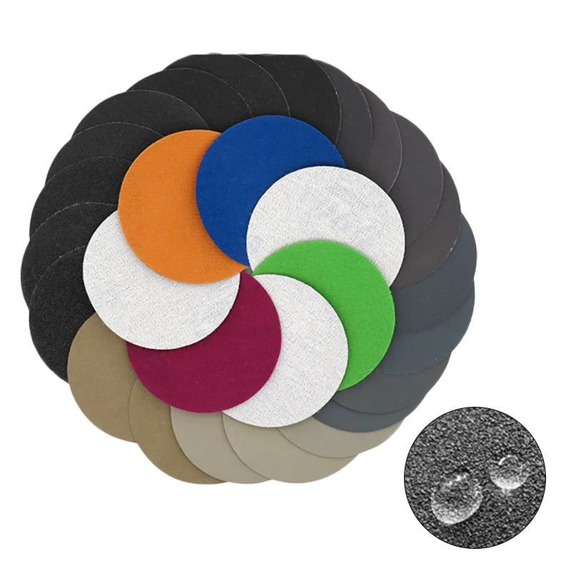 10 szt. 3-calowych tarcz ściernych z węglika krzemu 75 mm do szlifowania na mokro i na sucho, papier ścierny o gradacji 240-10000, narzędzia do szlifowania i polerowania samochodowego