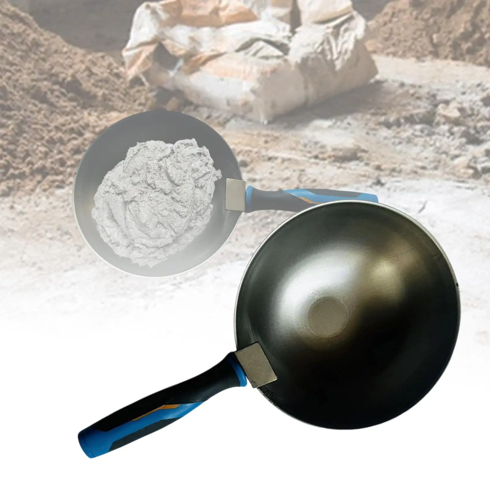 absハンドル付き建築用セメントスクープ、効率的なモルタルとプラスターの混合のための石工用バケットツール