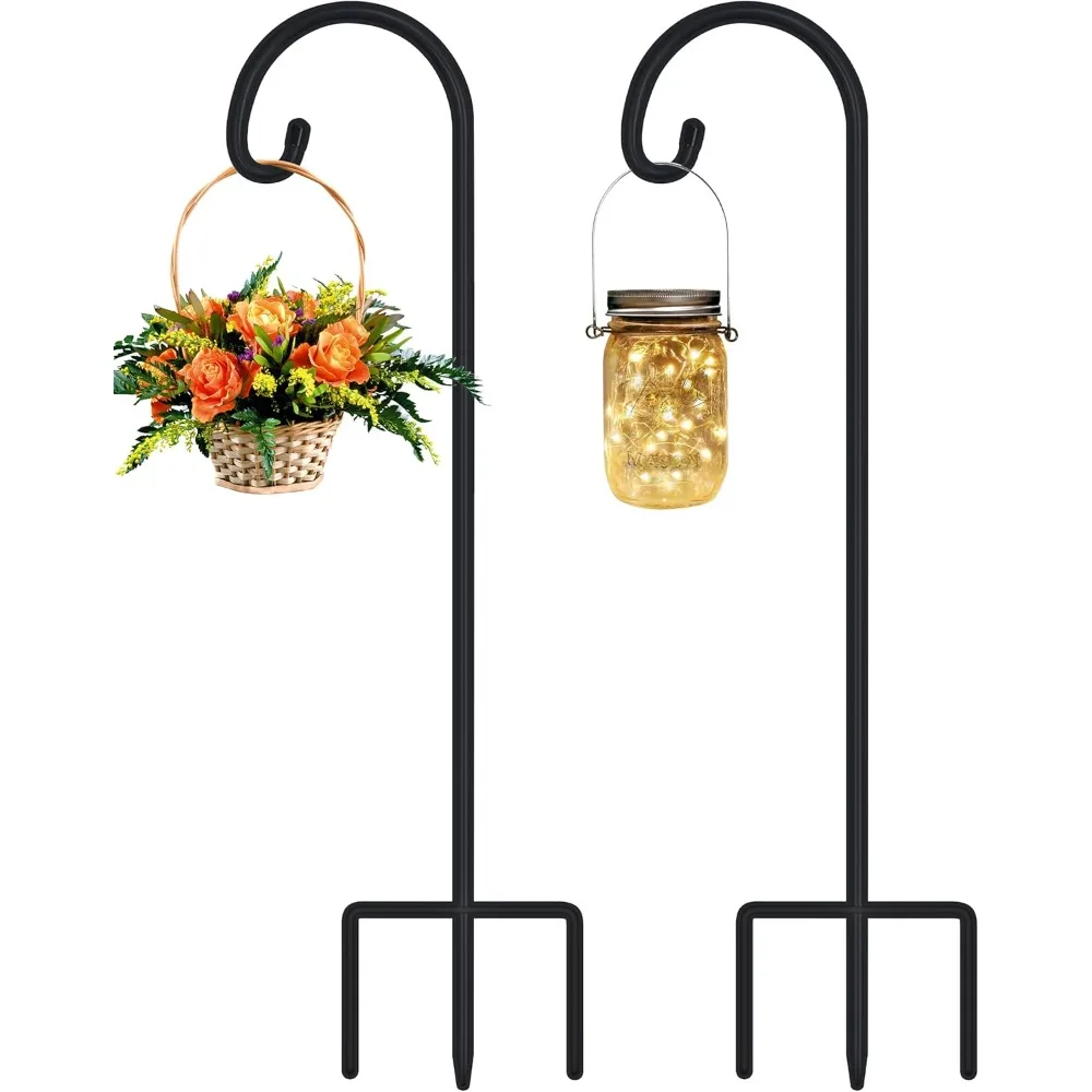 

Adjustable 32 Inch Small Shepherds Hooks for Outdoor, Garden Hooks for Lanterns, Sheperds Hook for Hanging Plants, Bird Feeders