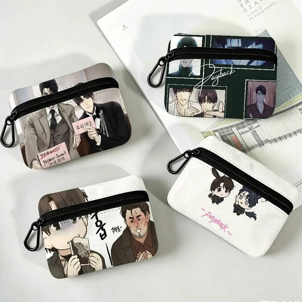 P-Payback Crime Game Wear-resistant Oxford Cloth Coin Purse Portable Backpack Hanging Card Storage Bag
