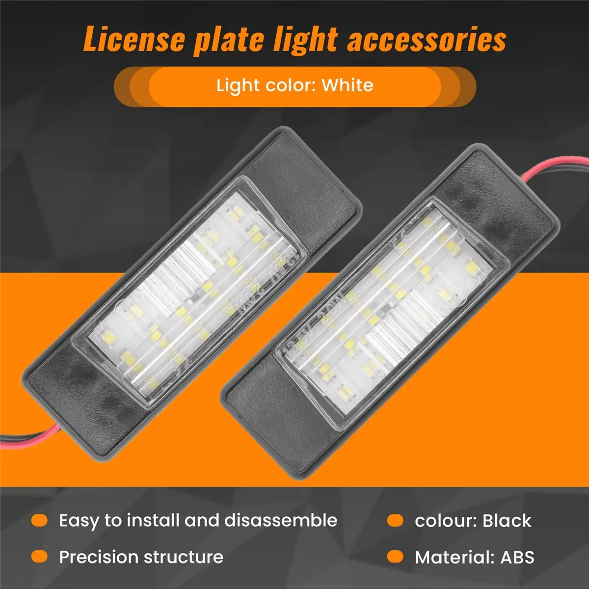 2PCS Car License Plate Light for Nissan Pathfinder R51 Versa Nismo Main in Car Light view 2