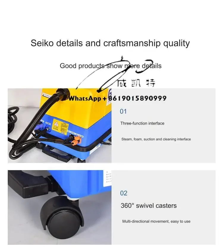 

GR-10 Steam Version Machine for Suctioning Water From Carpets Edison Broom Carpet Cleaning Machine High Pressure Steam