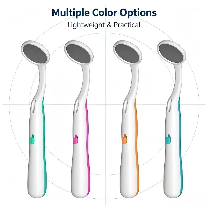LED Dental Mouth Mirror Anti Fog Lens High Lumen Oral Inspection Teeth Checking Home Care Tool Hygiene Household Gadget Compact