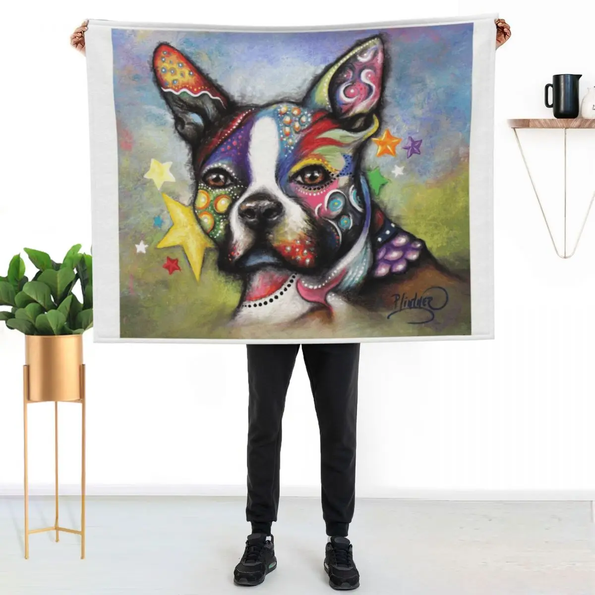 Boston Terrier Throw Blanket Luxury Thicken Sofas Vintage Luxury Throw Luxury Designer anime Blankets