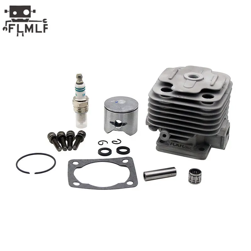 Rc Car 4 Bolt 26cc Cast Cylinder or Piston Set for 1/5 Hpi Rofun Km Rovan Baja Losi DBXL FG GoPed Redcat TSRC XJM Engine Parts