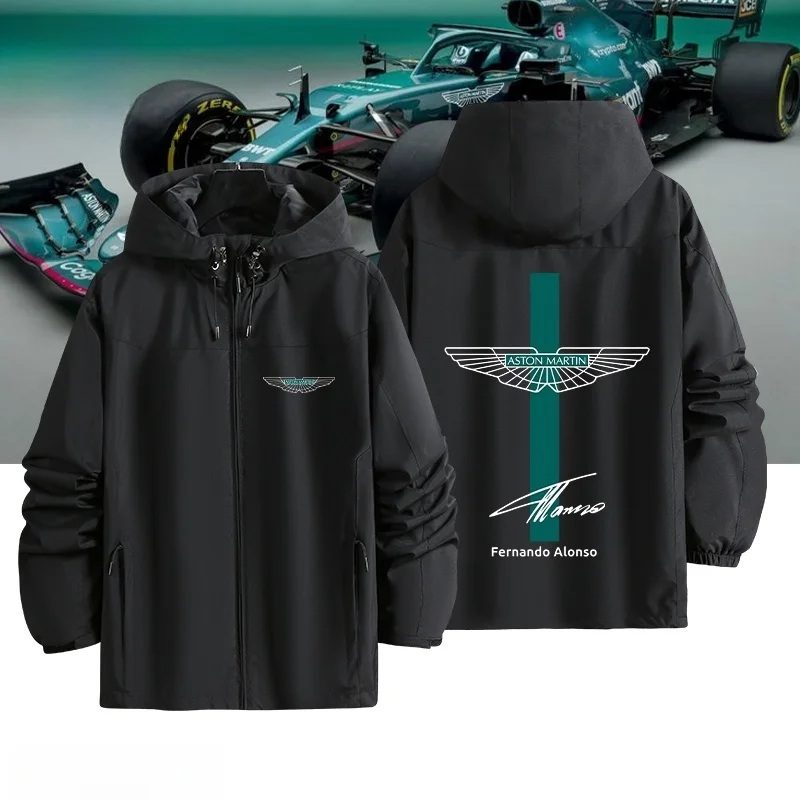 

Aston F T Alonso Signature ex Футболка-в-одному Куртка Casual Sle Полиэфирное волокно Длинная застежка-молния Свеч